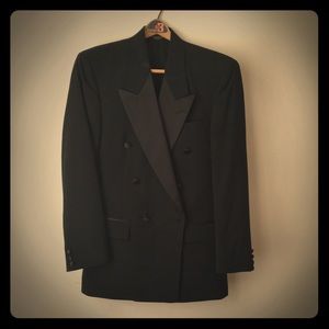 Vintage Christian Dior double breasted tuxedo
